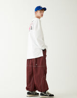 パラシュートパンツ/PARACHUTE PANTS BURGUNDY
