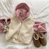 [BELLIDE MADE] Fleece wool vest.