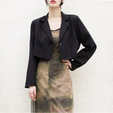 sheave single cropped jacket