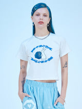 ラビットクロップTシャツ / RABBIT CROP T-SHIRTS(OW)