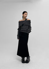 [MADE] Shail SET - Maxi Long Skirt Pocket Belt