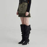 BLACK COLOR CANCAN SKIRT