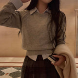 [BELLIDE MADE]Moment rag and raglan cropped knitwear