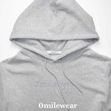 0MW tough cutting hoodie_melange gray