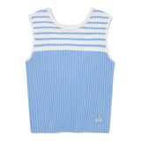 スモールチェリーストライプニットベスト / SMALL CHERRY STRIPE KNIT VEST [SKY]