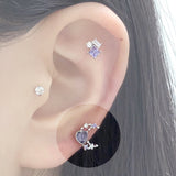 パープルライキーピアス / [Styling] Purple Liky Piercing Set (5 set)