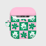 CHECK BABA-GREEN/PINK(AIR PODS-HARD) (6613162426486)