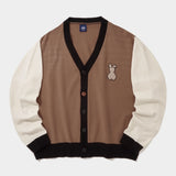 バニーベアコンビネーションカーディガン / BUNNY BEAR COMBINATION CARDIGAN