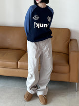 Football Color Matching Sweatshirt (2color)