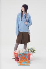 ウィティーバニーフーディージップアップ／WITTY BUNNY HOODIE ZIP UP [LIGHT BLUE]
