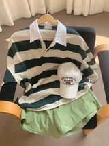 デートストライプオーバーフィットTシャツ