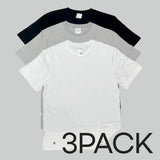 3パックレイヤーシリーズTシャツ / WHATTHEWEAR 3 Pack Layer Series S/S T-shirt- White Grey Black