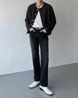 FL ネルツイードラウンドジャケット / FL Nel Tweed Round Jacket (2 colors)