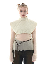 キルティングクロップベスト/QUILTING CROPPED VEST