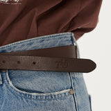 SIGNATURE LOGO BELT (BROWN) (6579681165430)