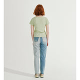 インタールックステッチエンボッシングトップ/INTERLOCK STITCH EMBOSSING TOP_MELON