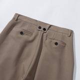 バックポイントツータックスラックス / BACK POINT TWO TUCK SLACKS - BEIGE