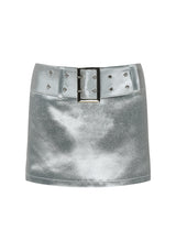 リキッドベルトミニスカート / LIQUIDY BELT MINI SKIRT