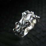 ローリングLシルバーリング / RollingL silver ring (4596238483574)