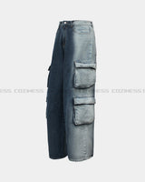 OWN Pantheon Solid Cargo Pocket Denim Pants (2 colors)