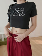 ロベット クロップ Tシャツ / Lovett Crop T-shirt (4color)