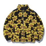 フラワーベアフラフィージャケット / Flower Bear Fluffy Jacket_Black