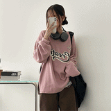 クリームカラーフリースストリングスウェット