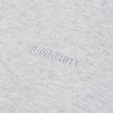 オーバーフィットレタリングパーカー/OVERFIT LETTERING HOODIE-MELANGE GREY