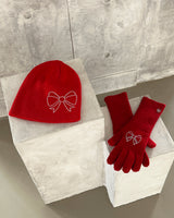 Jewelry ribbon red beanie