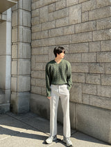 フォードツイストVネックニットウェア / Ford Twisted V-neck Knitwear (7 colors)