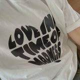 ウノラブハートグラフィック半袖Tシャツ