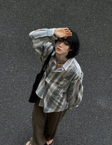 フレアルーズフィットリネンシャツ (2 color)