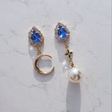 ブルークリスタルアンドザムーンピアス / Blue Crystal and the Moon Piercing