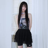 0 8 ティアードスカートレギンス / 0 8 tiered skirt leggings  - BLACK