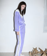 ベルベットライニングトラックパンツ/ velvet lining track pants - VIOLET (4435428474998)