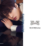 no.54リング / no.54 ring silver (#13 free size) monsta x MINHYUK pick