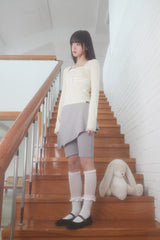LACE RIBBON TOP (BABY YELLOW)