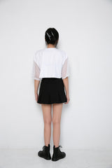 FBFネットクロップTシャツ/TOP(8643) FBF Net Crop Tee