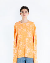タイダイ 長袖Tシャツ オレンジ /tiedye long sleeve orange (4437317386358)