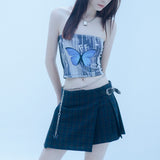 チェックプリーツラップスカート/0 9 check pleats wrap skirt - GREEN
