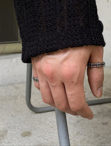 No.8866 HOLY IN CODE made bone thumb RING (6575997354102)