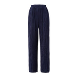 Crease band pants - Navy (6671638921334)
