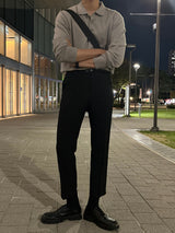 ローウォッシャブルボタンカラーニットウェア / Low Washable Button Collar Knitwear (9 colors)