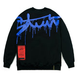 DRIP OVERSIZED HEAVY SWEAT CREWNECK PURPLE GRAY / BLACK (6609542545526)