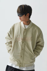 ロゴバーシティジャケット/BSR2223FWJK021 LOGO VARSITY JACKET CREAM BEIGE