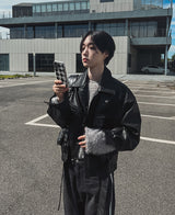 サークルレザーバルーンジャケット (2 color)