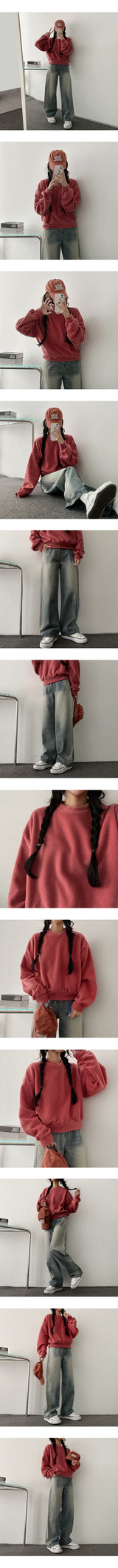 Niro Fleece Cropped Sweatshirt