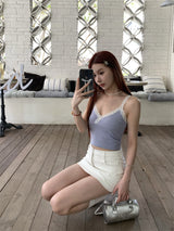 Reality V Lace Sleeveless Tee