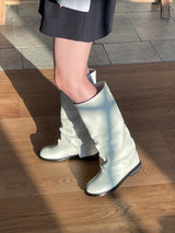 Leg warmer long Boots ivory