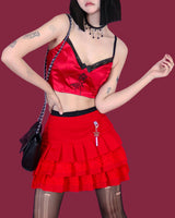 スターポイントレーススカート / star point lace skirt (underpants/2color)
